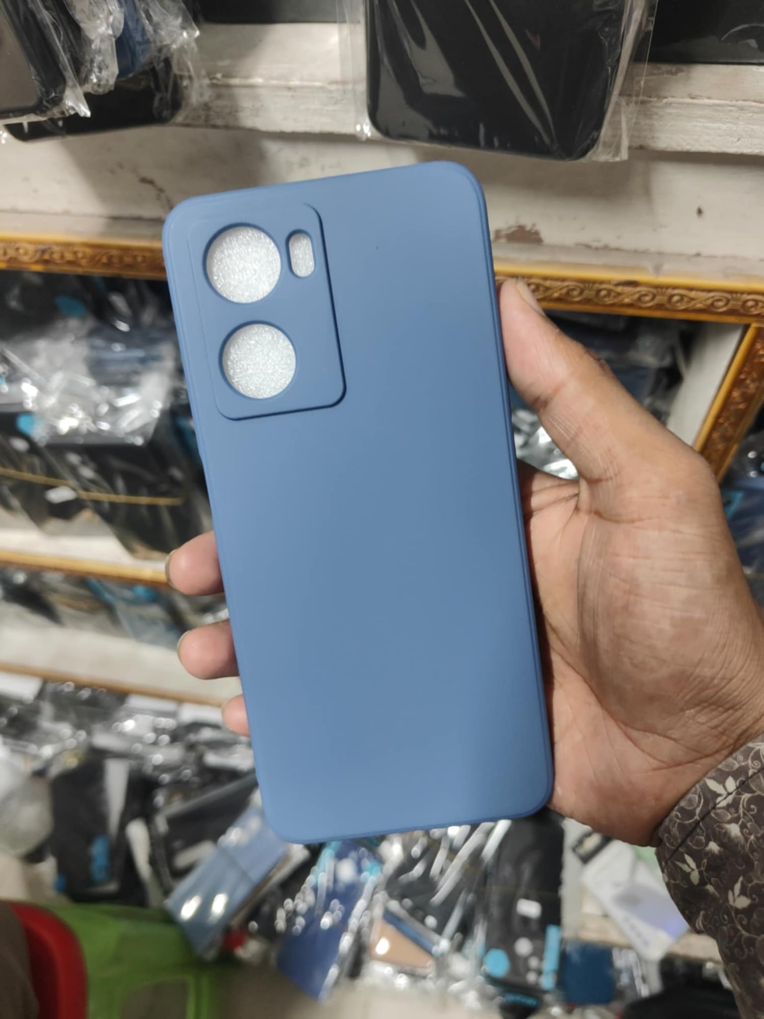 Picture of for OPPO A77s oppo A57 4G Shockproof Anti-Slip Soft TPU Sandstone Matte Back Case Cover