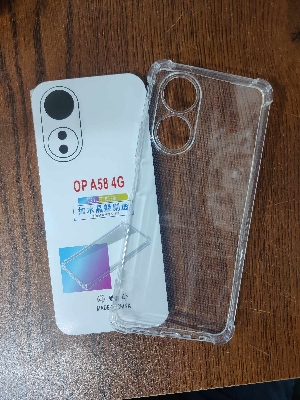Picture of for oppo a58 4g soft clear transparent back cover
