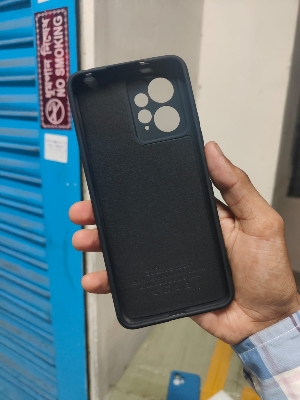 Picture of Premium Liquid Silicon Phone Case For Redmi Note 12 4G Luxury Liquid Silicone Protection Back Cover Soft Case - Camera