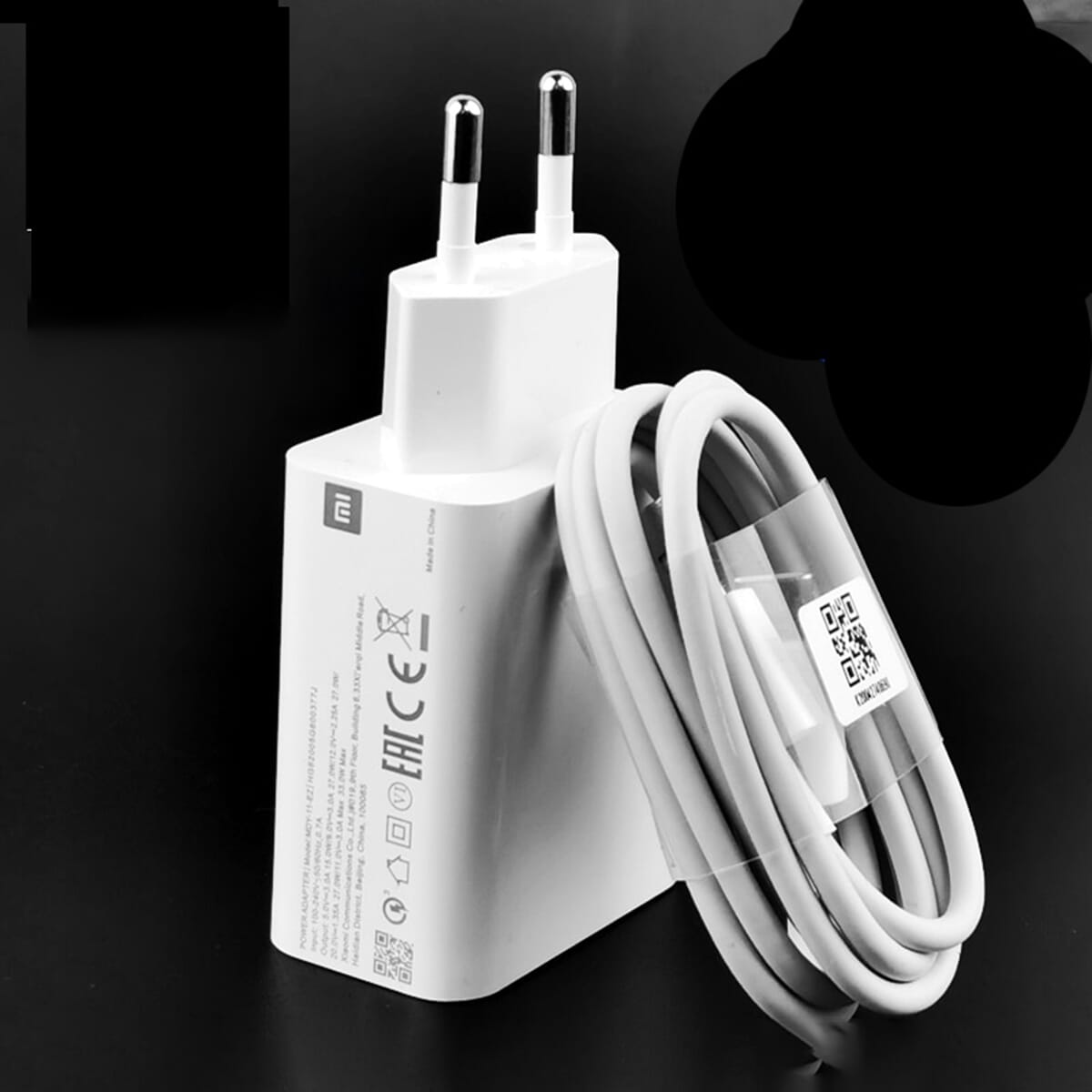 Picture of Qc3.0 USB Type-C, 33W Charge 2.0 Charger With Type C Cable Quick, Fast And Rapedly Charger 33watt with Type C Cable M.i 10, 10T
