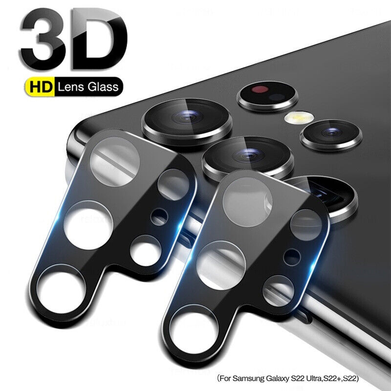 Picture of FOR SAMSUNG GALAXY S22 ULTRA 3D Transmittance Full Coverage AR Film Back Camera LENS Protector Cover-BLACK