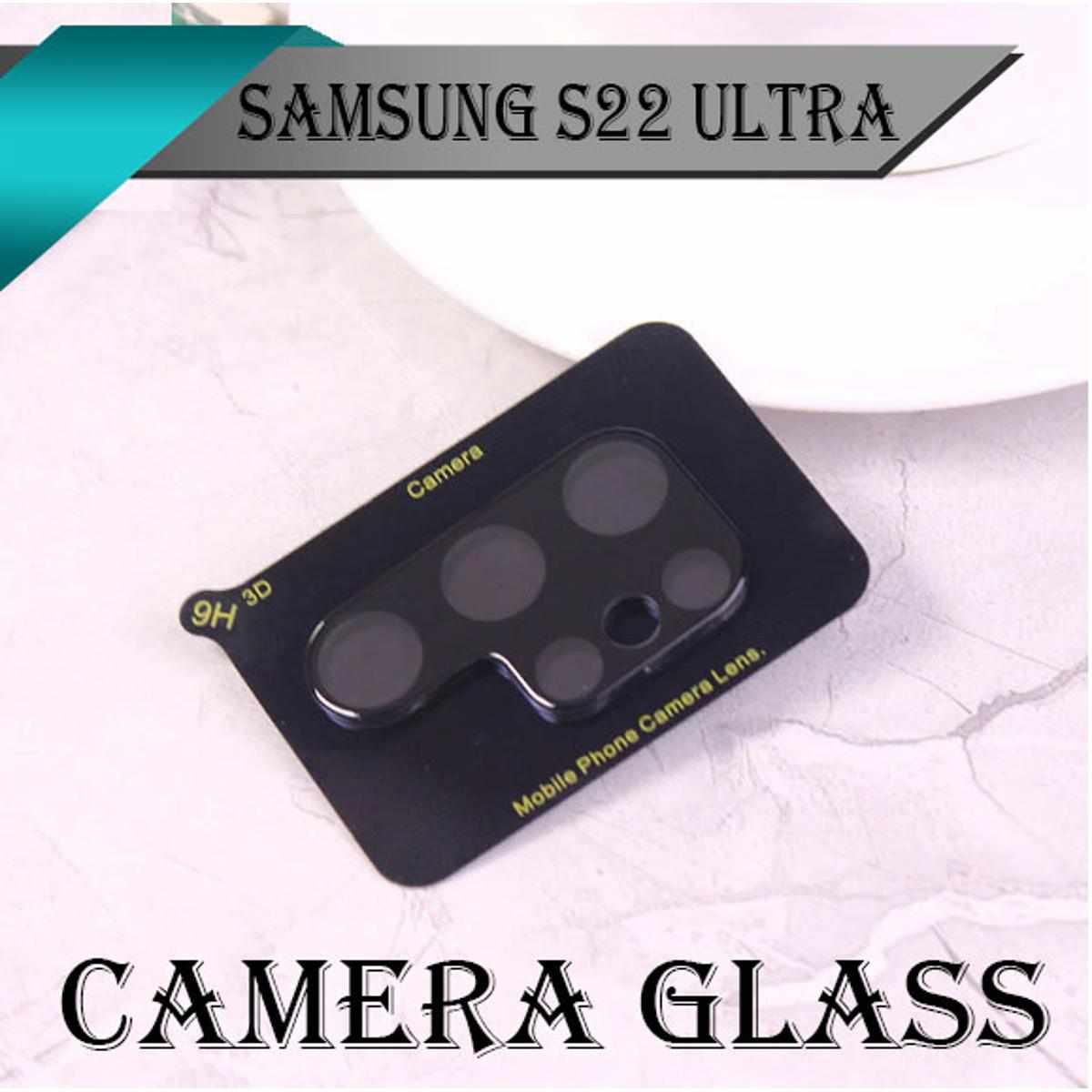 Picture of FOR SAMSUNG GALAXY S22 ULTRA 3D Transmittance Full Coverage AR Film Back Camera LENS Protector Cover-BLACK