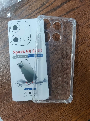 Picture of FOR TECNO SPARK GO 2023 / POP 7/SMART 7  Break proof/ Shock proof Transparent clear TPU back case