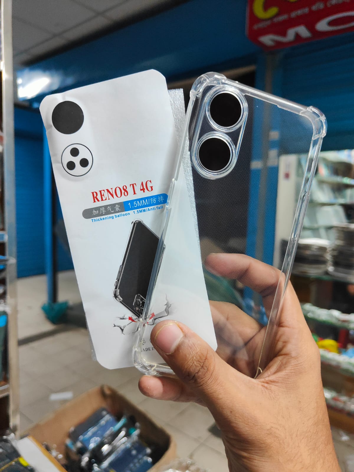 Picture of for oppo reno 8t 4g clear transparent back cover