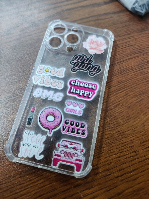 Picture of for iphone 12 pro max soft clear transparent back cover -Back Cover