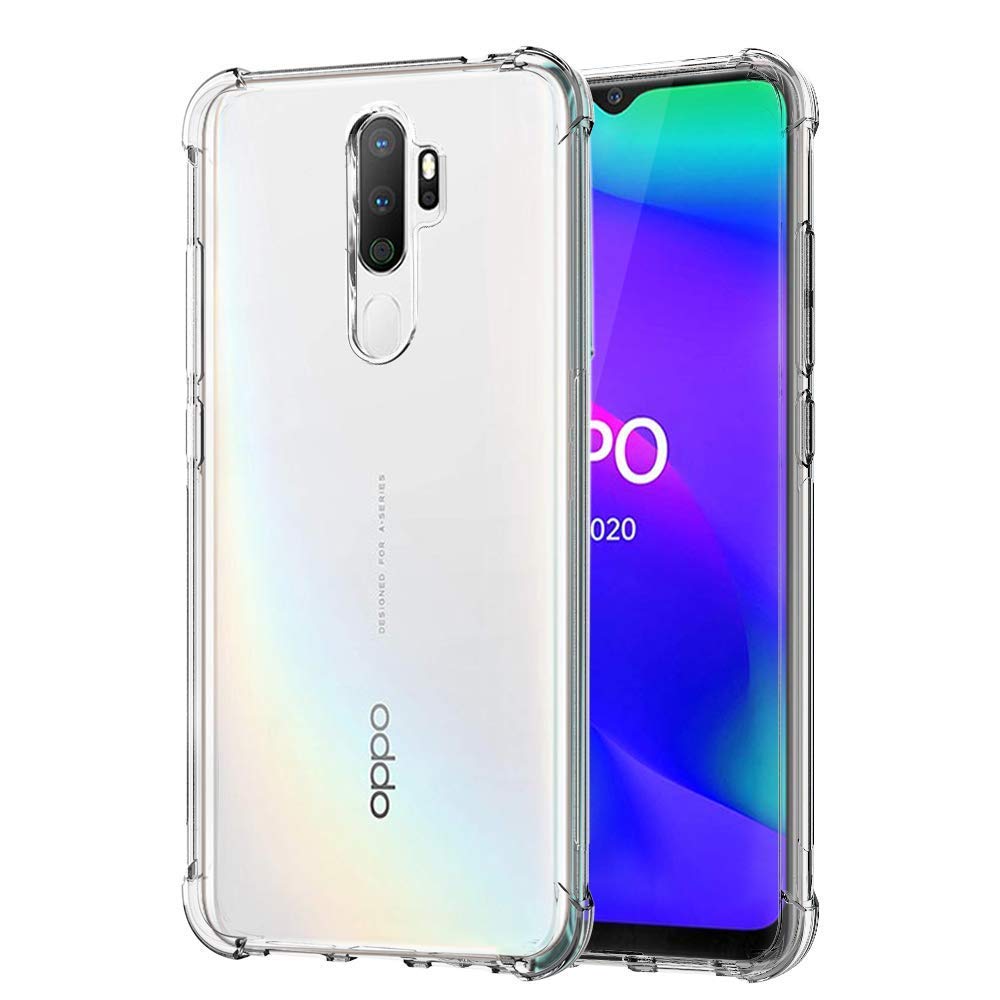 Picture of OPPO A5 2020 / OPPO A9 2020 ShockProof AirBag Anti-Burst Scratch Proof Transparent TPU Mobile Back Case