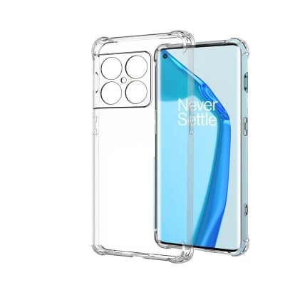 Picture of Oneplus 10 Pro/ 1+ 10 Pro Transparent soft TPU Case Silicone Antishock Air cushions Drop Resistance Back Cover