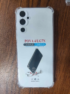 Picture of for tecno pova 4 soft clear transparent back cover