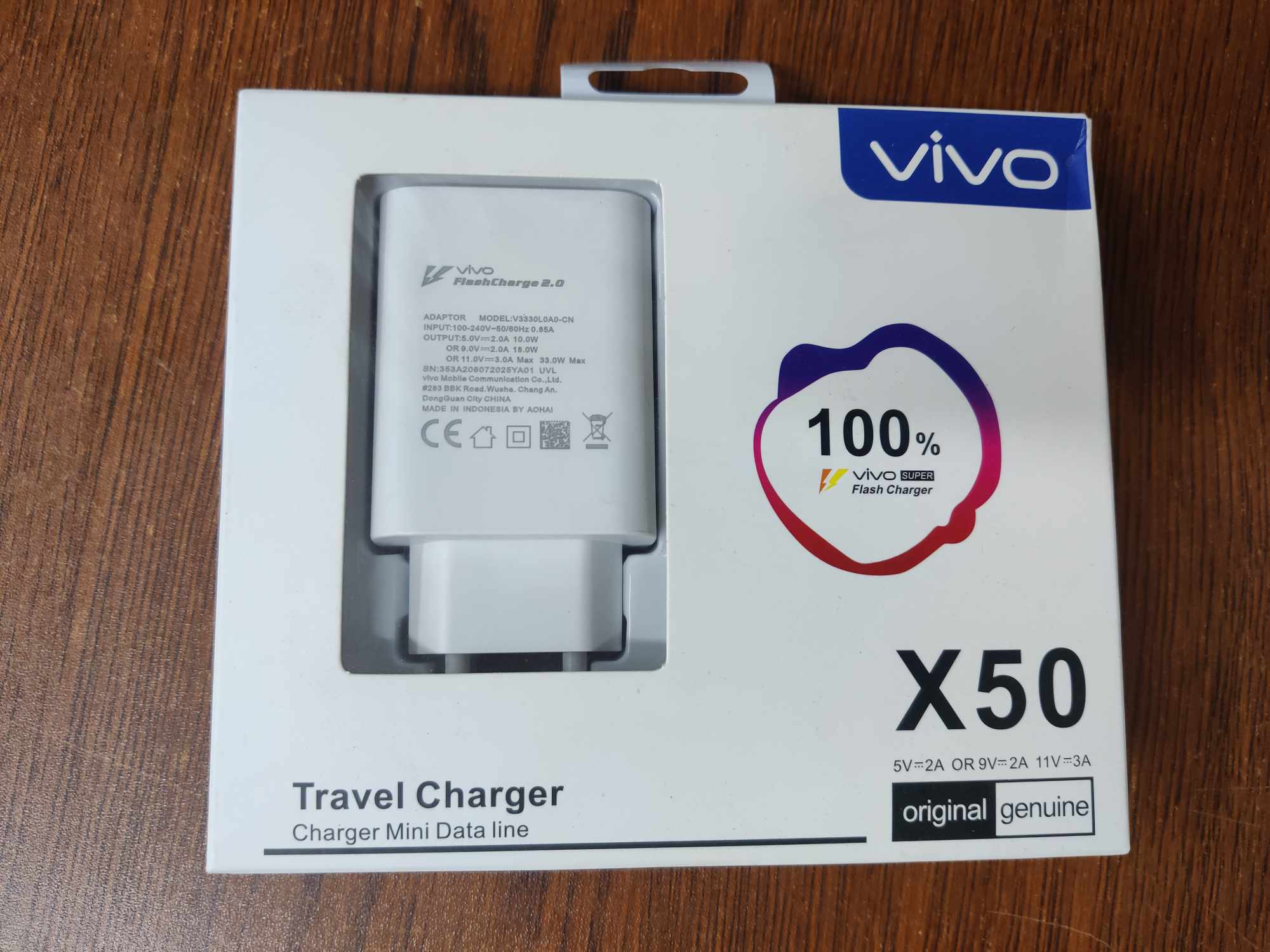 Picture of 22W Fast Flash Charge 2.0 for Vivo Quick Charging Adapter Type-C Support All Smartphone