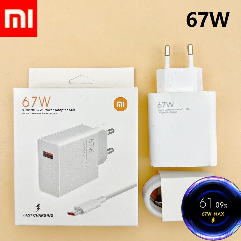 Picture of 67W Fast Charger Power Adapter Suit For Redmi Xiaomi Mi (Type C)