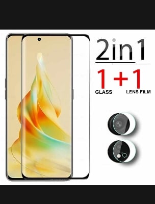 Picture of oppo reno 8t 4g 2in1 combo pack camera lens screen protector