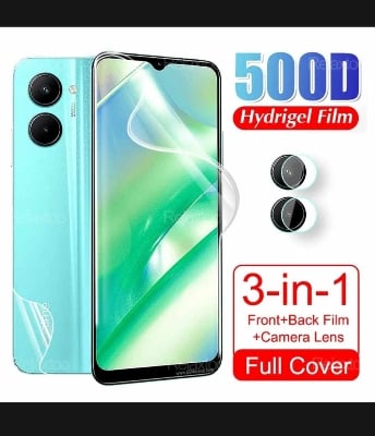 Picture of 3in1 combo pack for realme c33 back poly camera lens screen protector