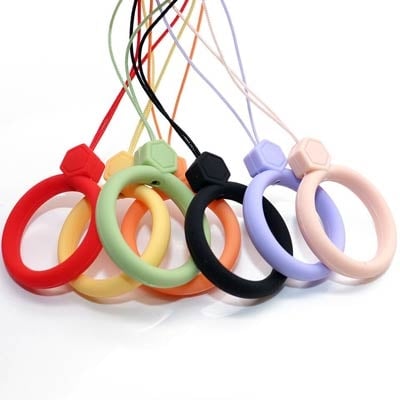 Picture of New Design Silicone Phone Strap Ring Cell Phone Lanyard Detachable Ring Holder for Cell Phone