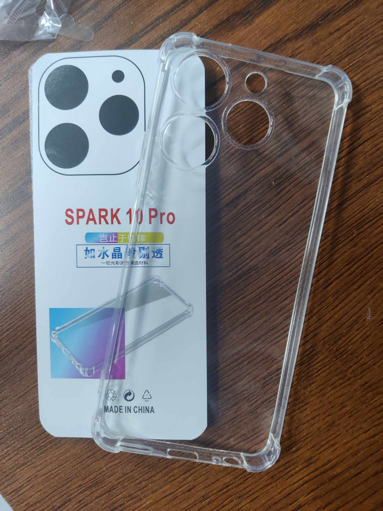 Picture of FOR TECNO SPARK 10 PRO  Break proof/ Shock proof Transparent clear TPU back case