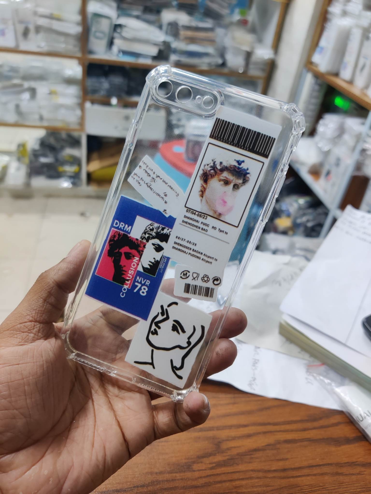Picture of for iphone 7 plus / 8 plus soft clear transparent back cover -Back Cover