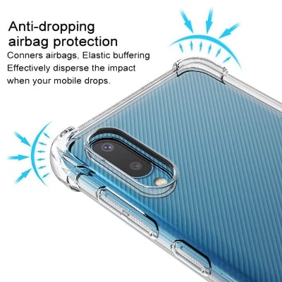 Picture of Samsung Galaxy A02 Soft Shock Proof Jelly Back Cover Transparent