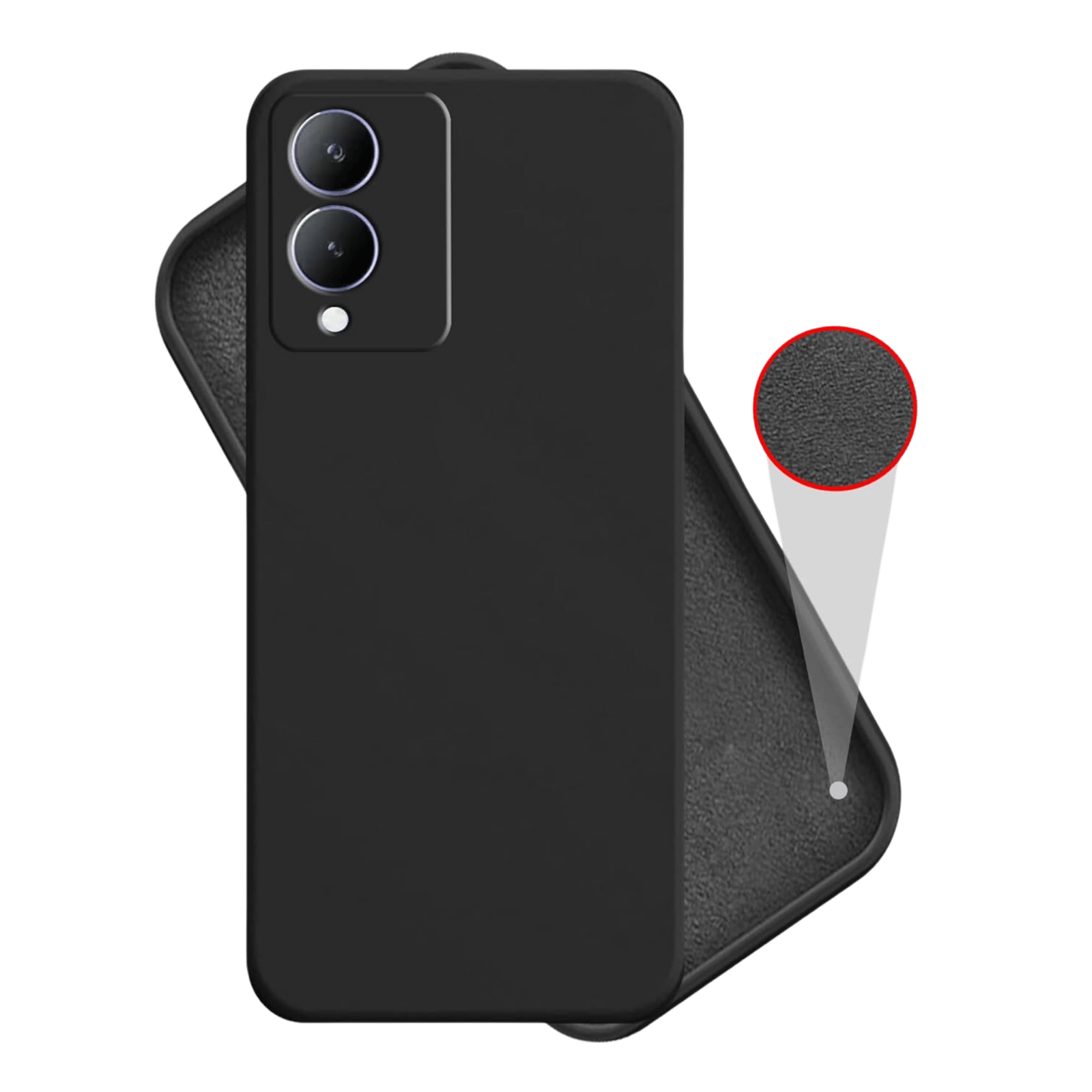 Picture of Inbase Cloth Silicon Back Case For Vivo Y17S