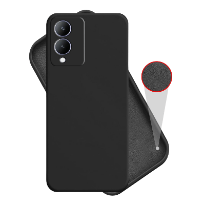 Picture of Inbase Cloth Silicon Back Case For Vivo Y17S