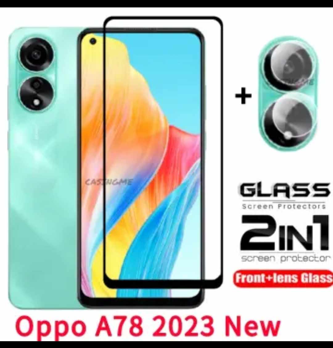 Picture of FOR OPPO A38 4G /A58 4G /A78 4G /A18 2IN1 COMBO PACK SCREEN PROTECTOR + CAMERA LENS