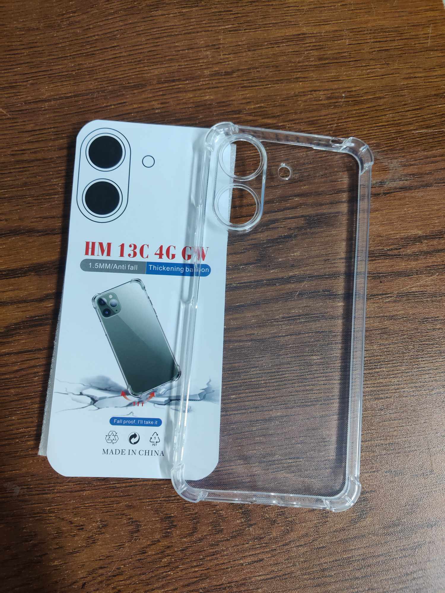 Picture of CLEAR TRANSPARENT BACK COVER FOR REDMI 13C 4G REDMI 13C BACK COVER