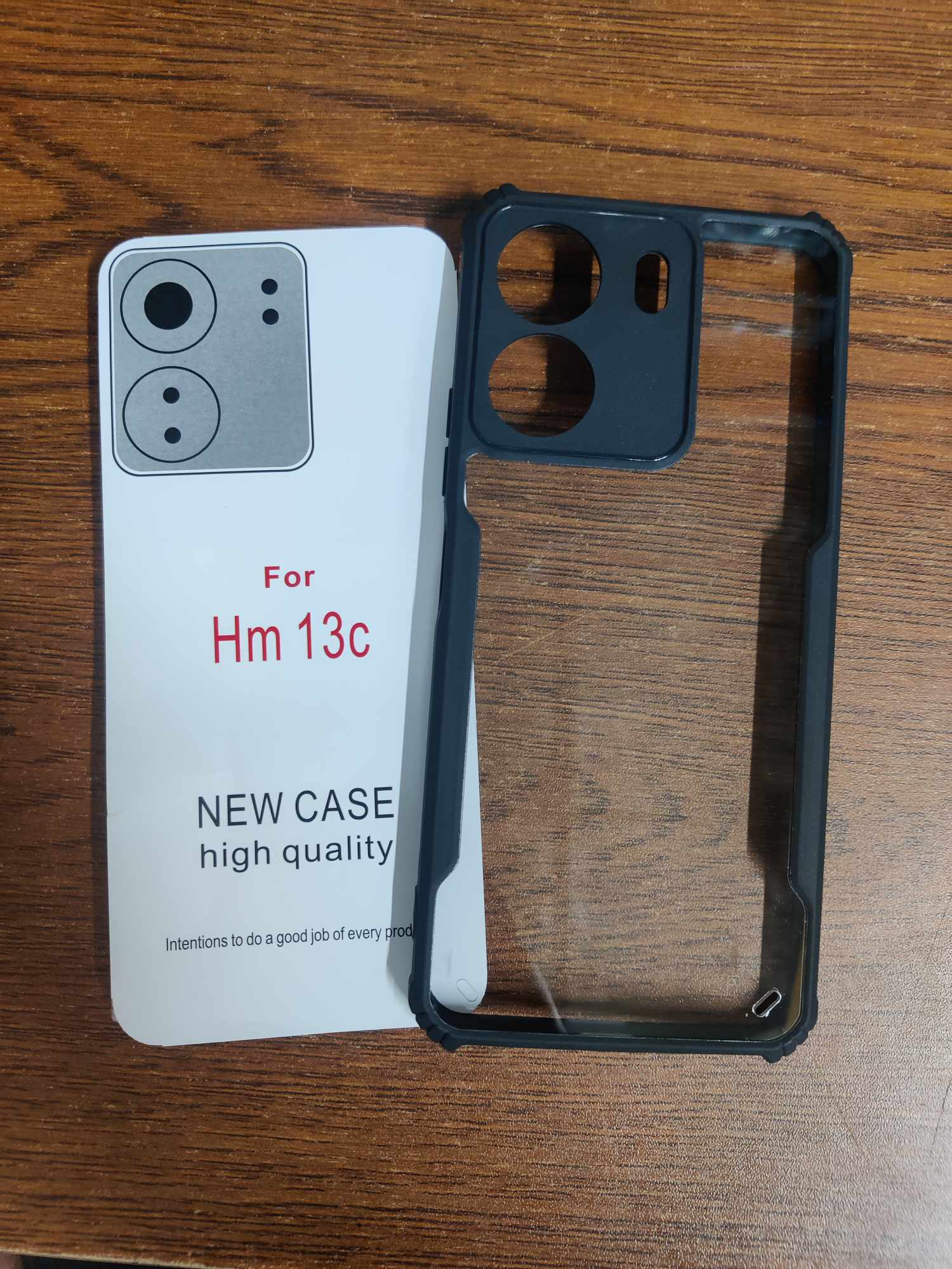 Picture of Xundd For Xiaomi Redmi 13C Case Transparent Back Cover Luxury Shockproof Bumper Protective Shell Thin Plain Clear Phone Cases