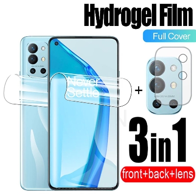 Picture of For OnePlus 9R 3-in-1 Combo Pack (Full Screen Protector Ceramic Matte +Camera Lens Protector +Back Poly)