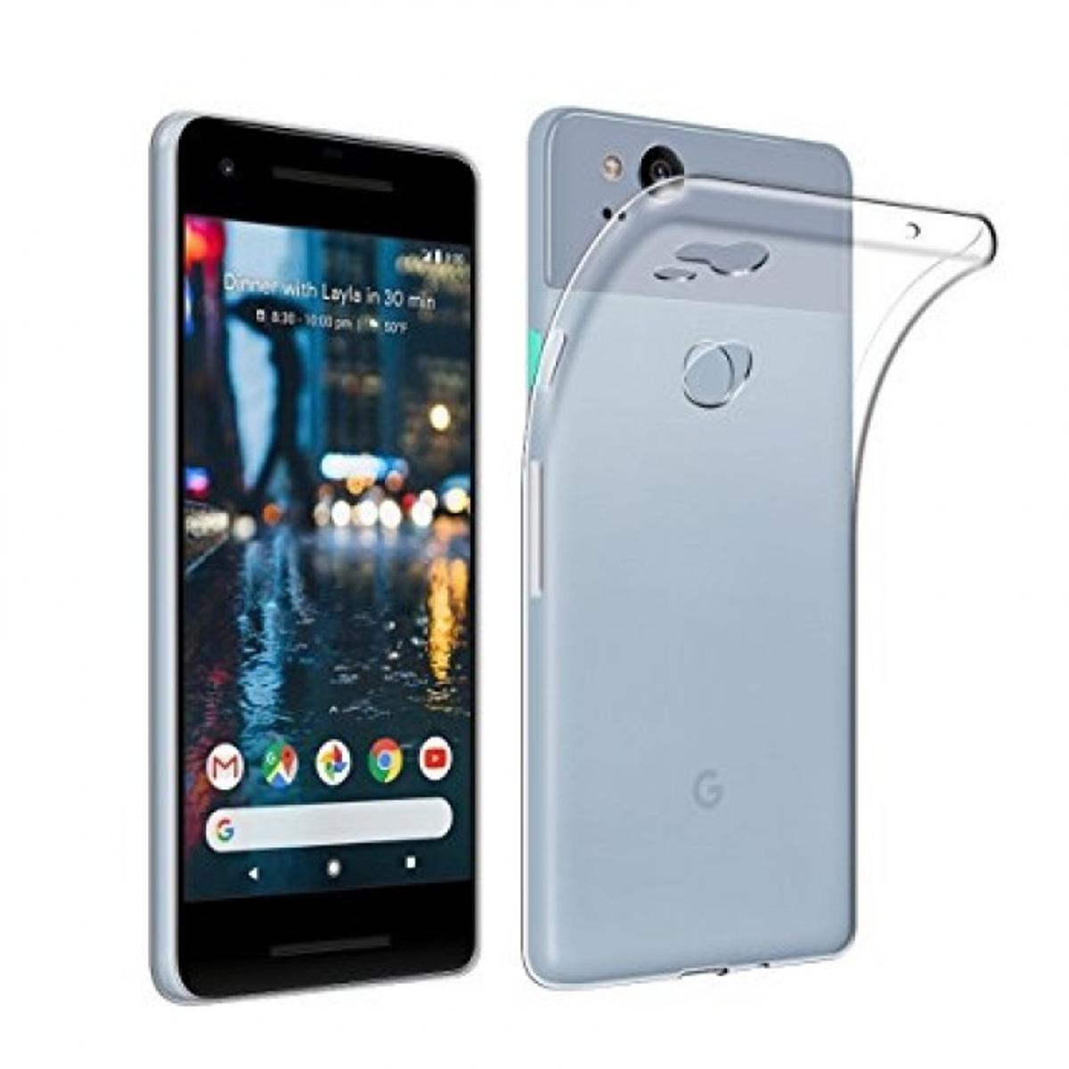 Picture of Google Pixel 2 Premium Silicone Case Crystal Clear Soft TPU Ultra-Thin Transparent Flexible Protective Mobile Phone Back Cover