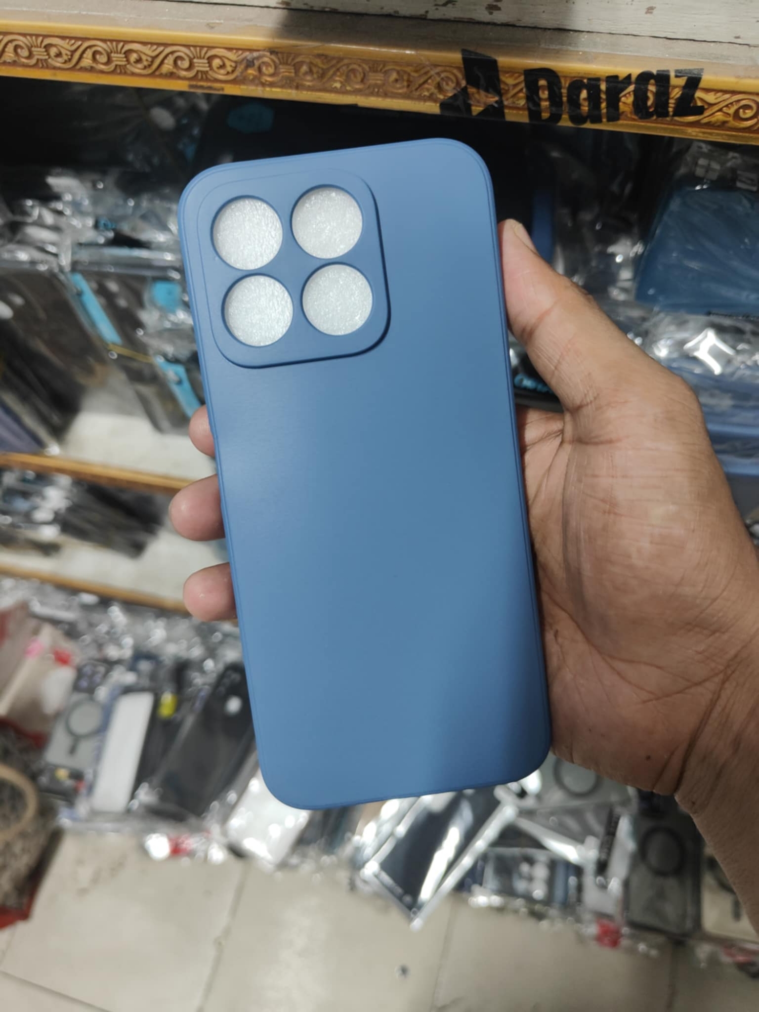 Picture of Premium Liquid Silicon Phone Case For Honor X8B Luxury Liquid Silicone Protection Back Cover Soft Case - Camera