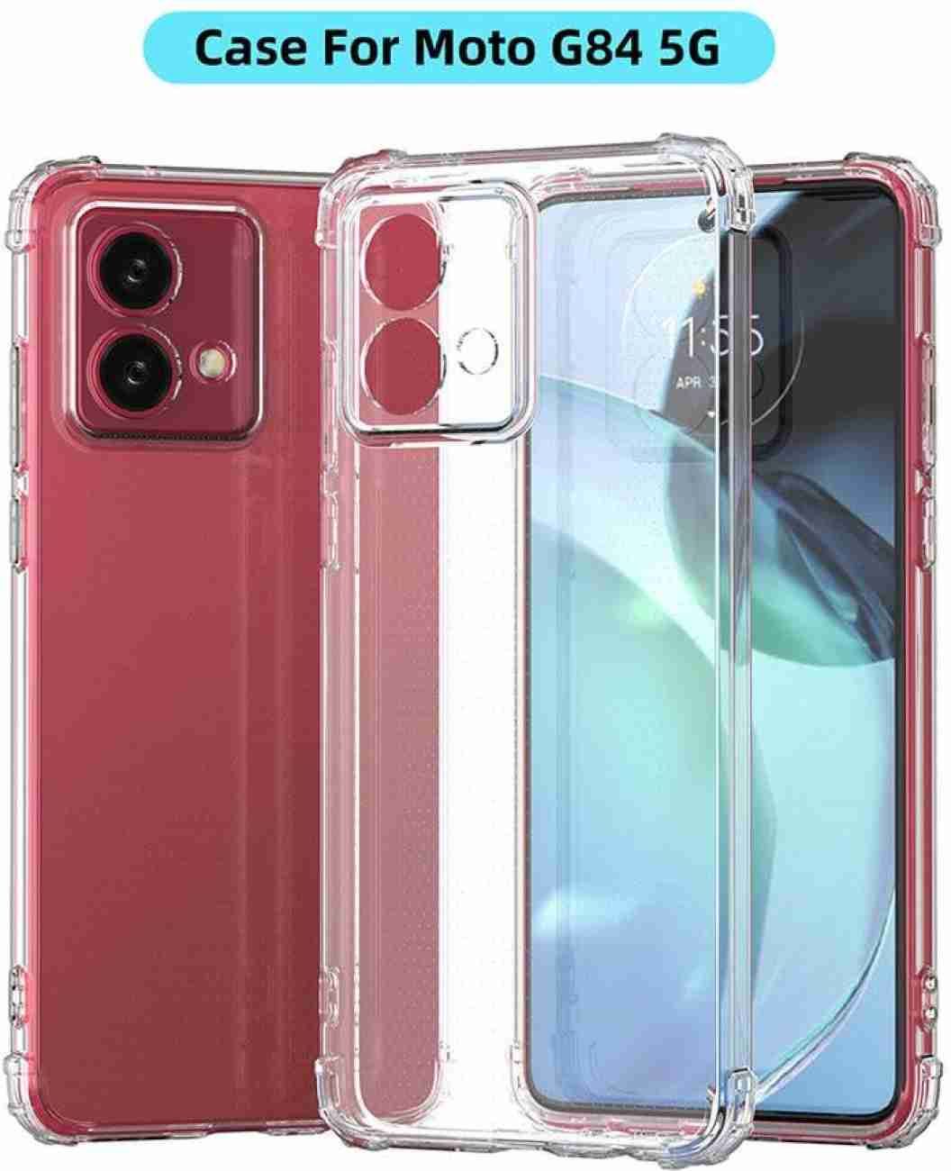 Picture of For Motorola Moto G84 5G Case,Clear Silicone Shockproof Gel Phone Cover