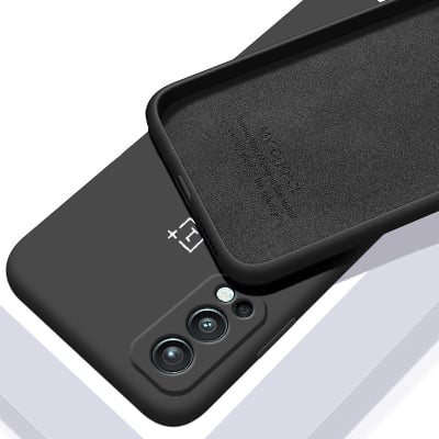 Picture of Oneplus Nord 2 5G Case Soft Sandstone Slim Matte Cover Liquid Silicone Case With Logo For Oneplus Nord 2 Back Cover Case - Camera