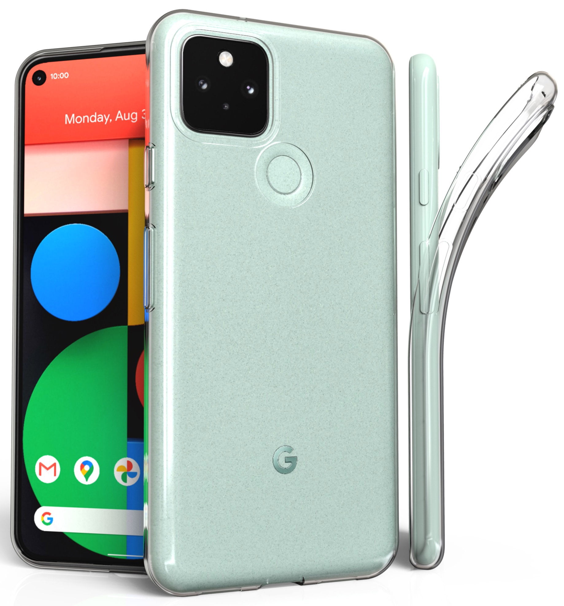 Picture of Google pixel 5xl /pixel 4a 5g Transparent Soft Flexible Clear TPU Back Case Cover