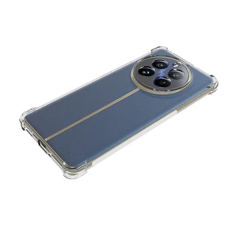 Picture of For Realme 12 Pro Plus 5G/Realme 12 Pro 5G Silicone Airbag cover Shockproof Transparent Protective Clear Back Cover TPU Case