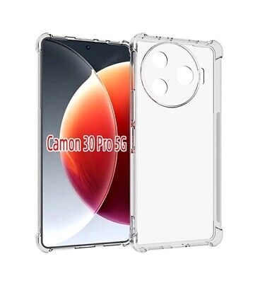 Picture of For Tecno Camon 30 Pro 5G 2.5mm Anti-slip Clear Acrylic Hybrid TPU Phone Case(Transparent)