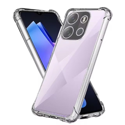 Picture of Tecno Spark Go 2023/Pop 7/Pop 7 Pro/Infinix Smart 7 Back Cover Full Transparent White Tpu Case