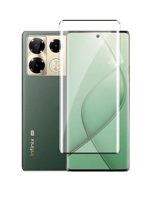 Picture of Infinix Note 40 Pro 5G / Infinix Note 40 Pro Plus 5G Tempered Glass | 9H Full Glue Full HD, Shatterproof, Anti Scratch Screen Guard