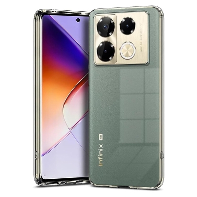 Picture of For Infinix Note 40 Note 40 pro note 40 pro plus Clear Cover Soft Thin Anti-Scratches Crystal Case(Transparent)