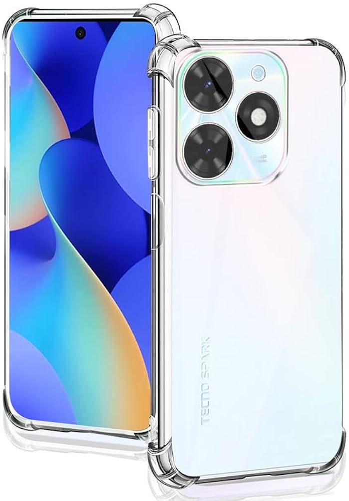 Picture of For infinix smart 8 Silicone Airbag cover Shockproof Transparent Protective Clear Back Cover TPU Case