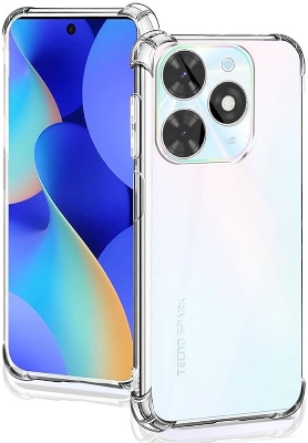 Picture of For infinix smart 8 Silicone Airbag cover Shockproof Transparent Protective Clear Back Cover TPU Case