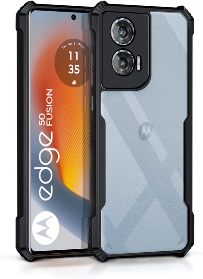 Picture of Phone case Moto Edge 50 Fusion Transparent Clear Air Protector Soft Frame Hard Armor Back cover Moto Edge 50 Fusion case