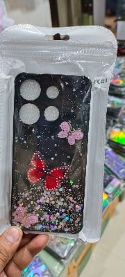 Picture of for tecno spark go 2024 / smart 8 / hot 40i lady butterfly back cover