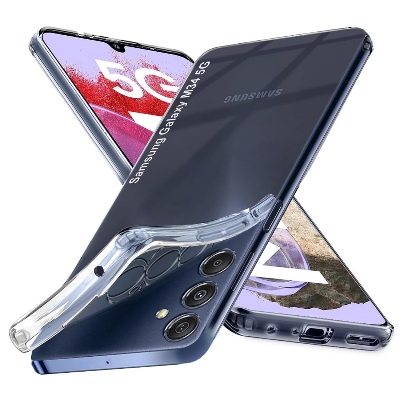 Picture of Samsung Galaxy M34/F34 TPU Back Cover Shockproof Silicone Bumper - Transparent