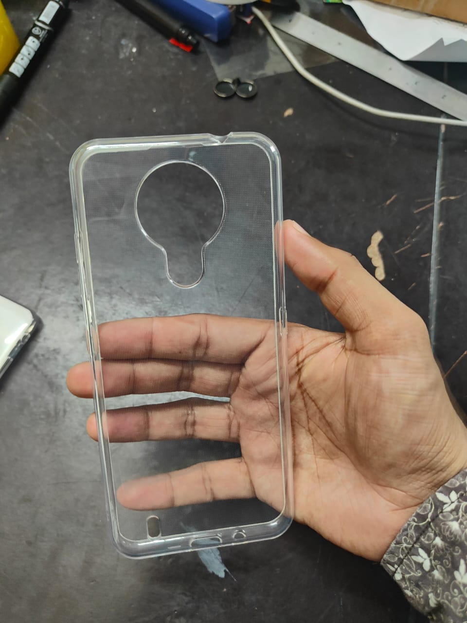 Picture of For Nokia 1.4 Luxury Crystal Clear Case Soft Silicone Shockproof Transparent Shell TPU Back Cover Nokia 1.4