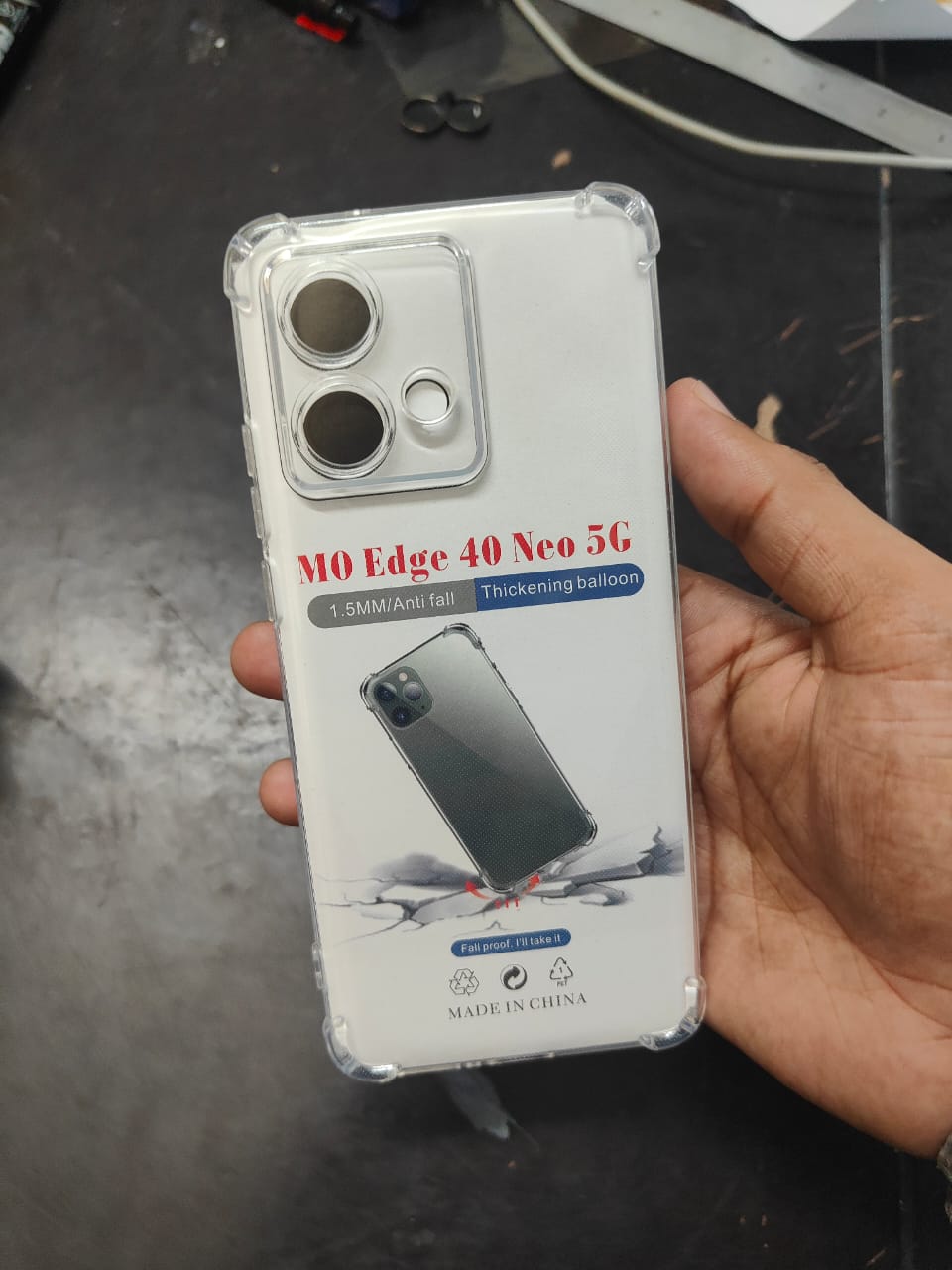 Picture of For Motorola Edge 40 Neo Luxury Crystal Clear Case Soft Silicone Shockproof Transparent Shell TPU Back Cover 5Motorola Edge 40 Neo