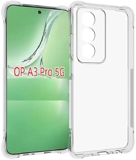 Picture of Transparent Crystal Clear Back Cover for [ Oppo A3 Pro 5G ] Back Cover | Shockproof Soft TPU Case - Transparent