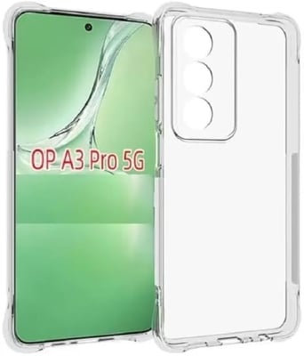 Picture of Transparent Crystal Clear Back Cover for [ Oppo A3 Pro 5G ] Back Cover | Shockproof Soft TPU Case - Transparent