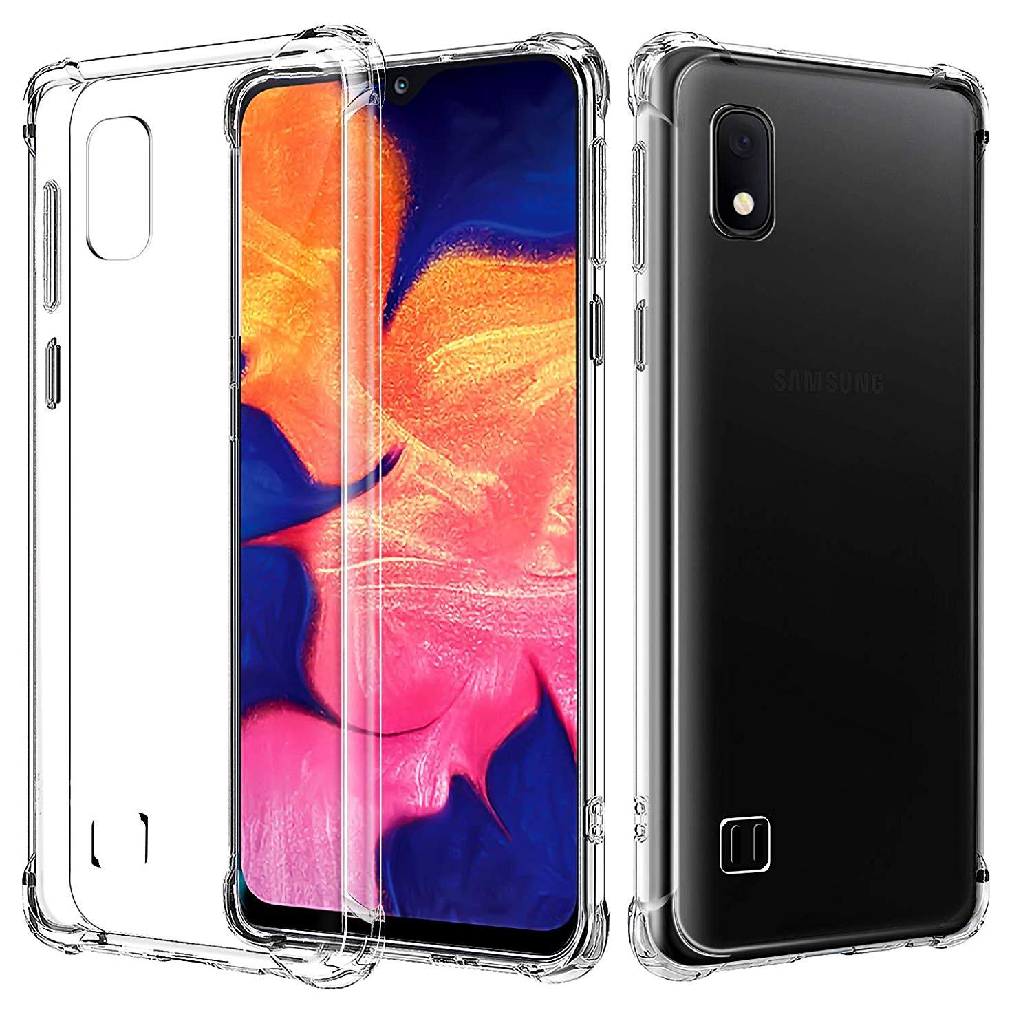 Picture of Samsung Galaxy A10 Anti-Shock Air Cushions Drop Resistance Transparent TPU Case Silicone Back Cover