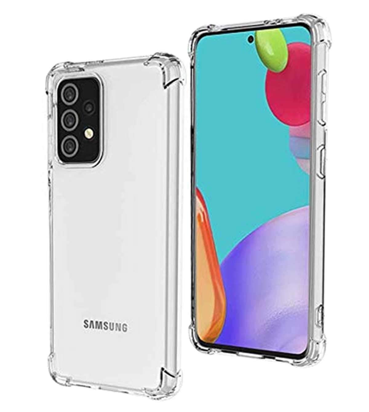 Picture of For Samsung Galaxy A72 5G Shockproof Bumper Case with Clear Soft TPU Protective Phone Cover for Samsung Galaxy A72 5G Anti-Scratch