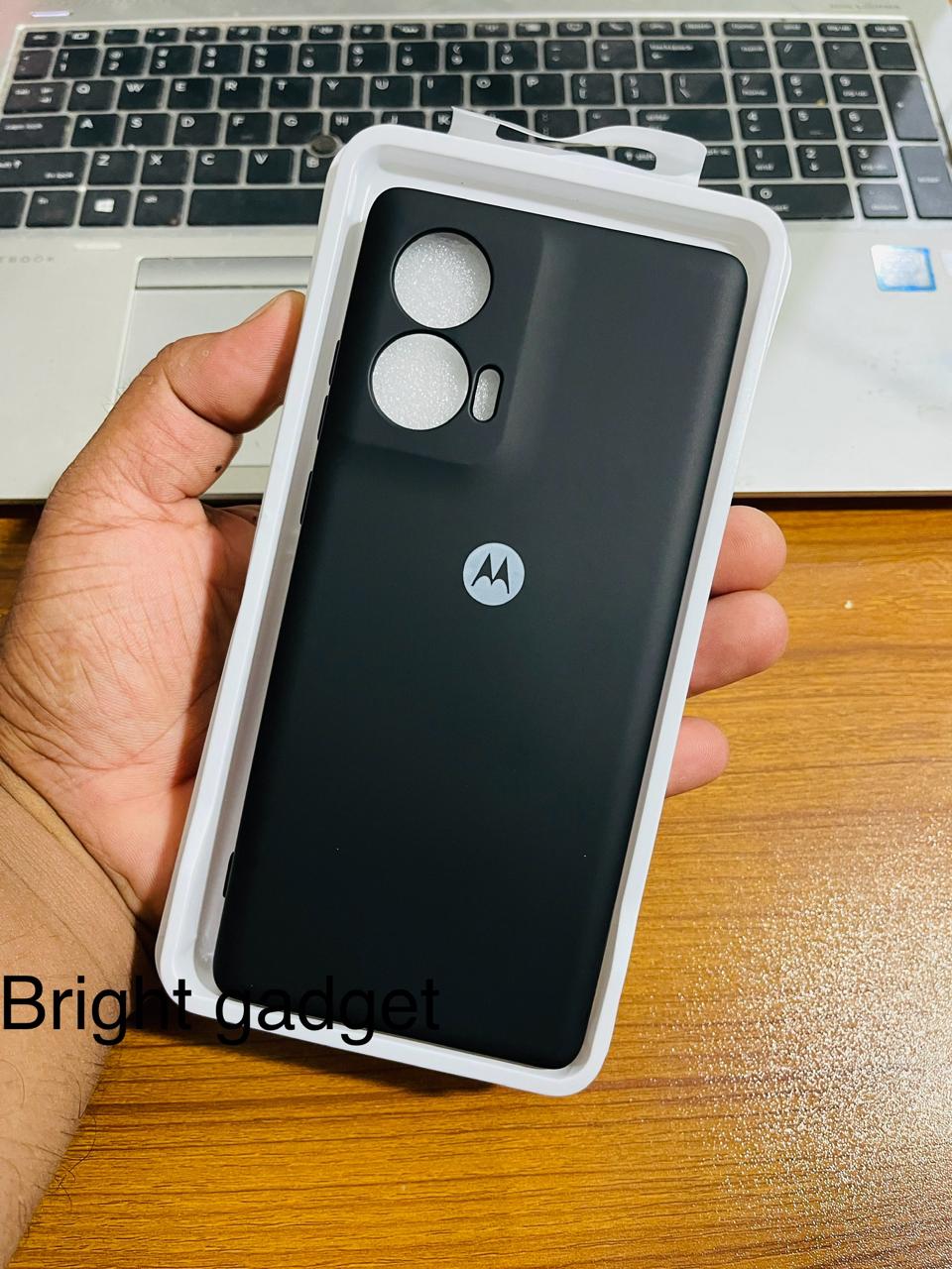 Picture of For Motorola Edge 50 Fusion  Soft Silicone Cases Shockproof Round Edge Camera Bumper Phone Back Cover