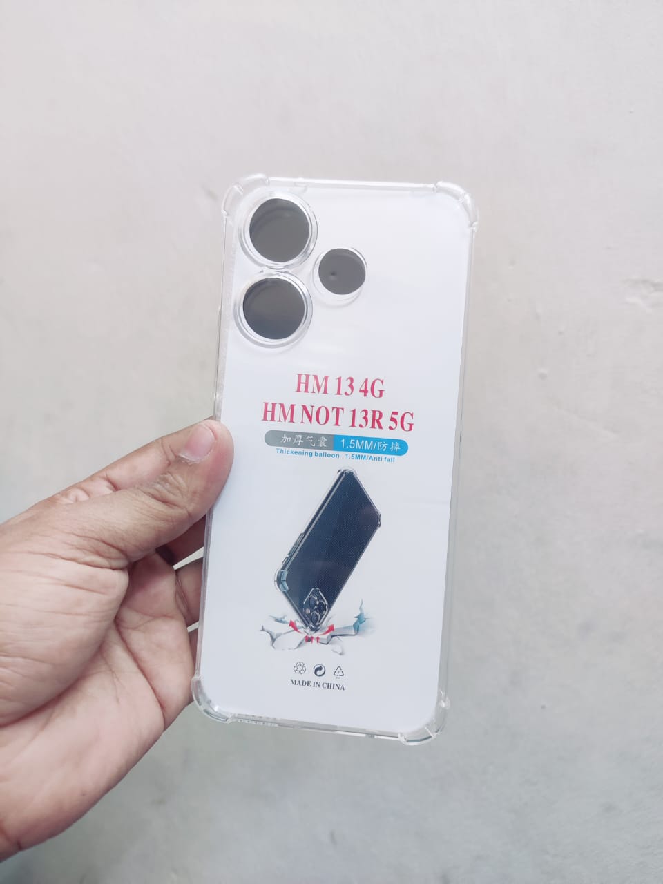 Picture of FOR REDMI 13 4G / NOTE 13R SOFT TRANSPARENT BACK COVER SHOCKPROOF BACK COVER