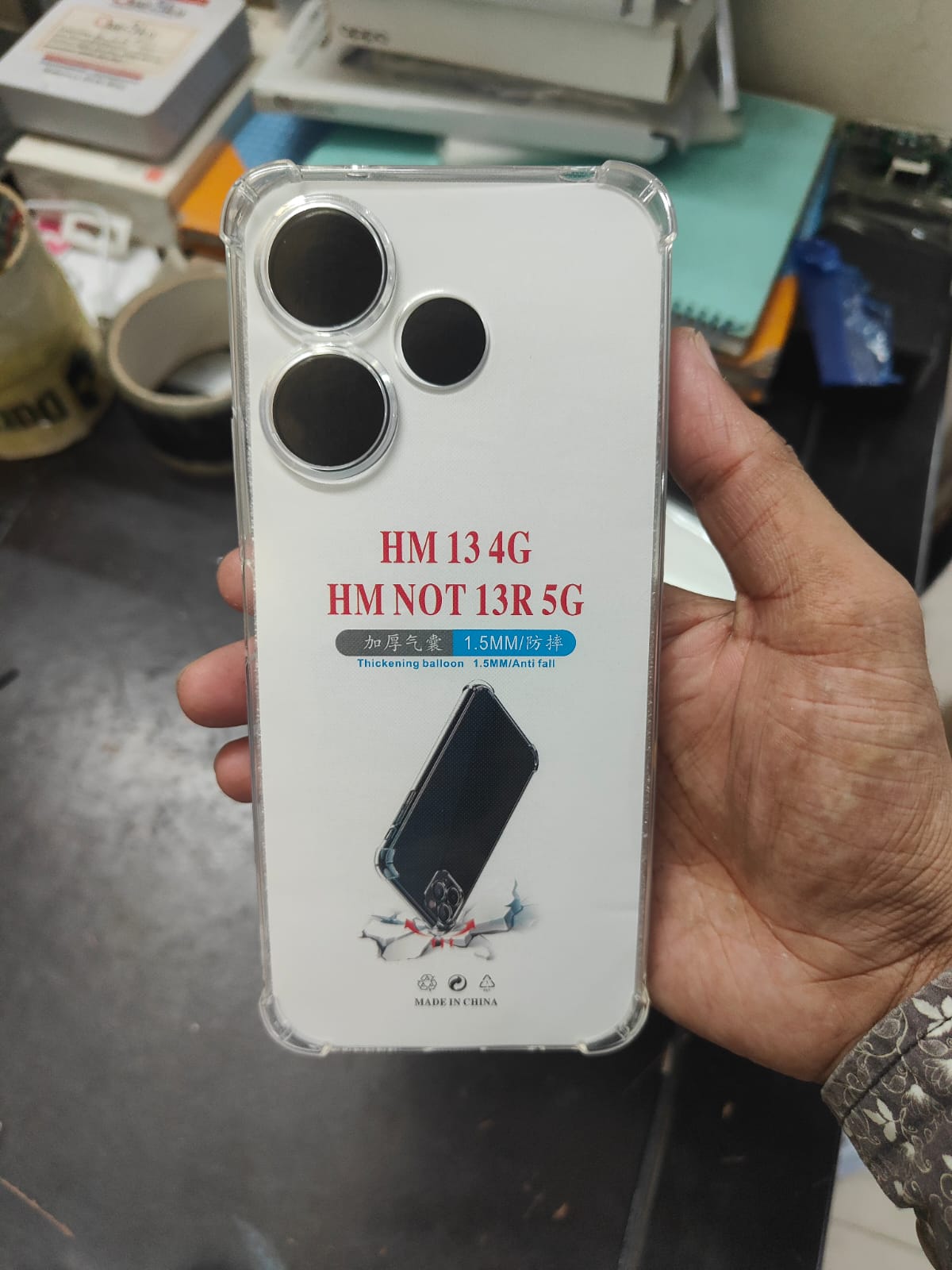 Picture of Redmi 13 4G /Note 13R 5G Flexible Clear Transparent Soft TPU Back Case Back Cover (Back Case Cover For Smartphone)
